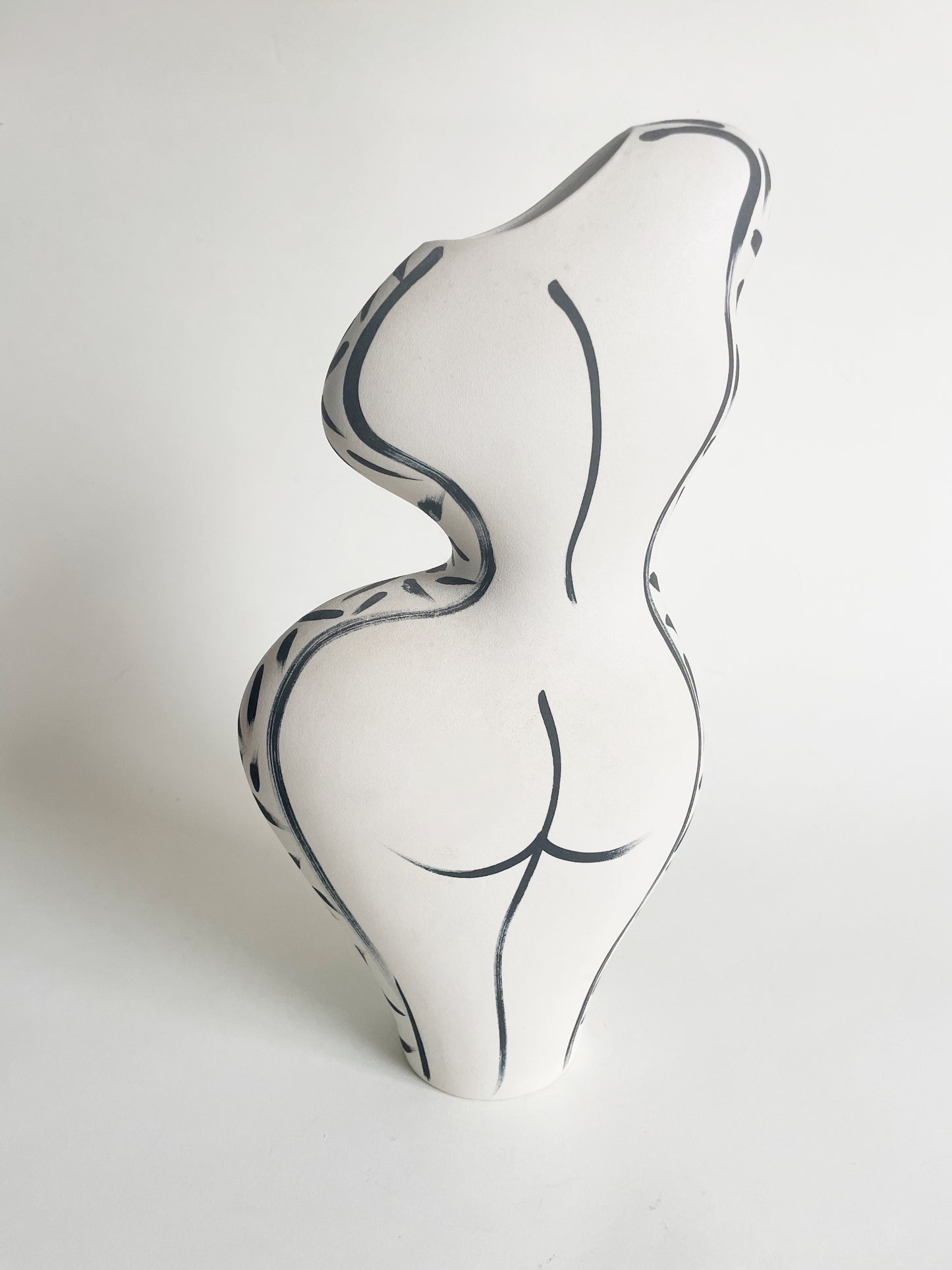 Signed Studio Art Figural Vase
