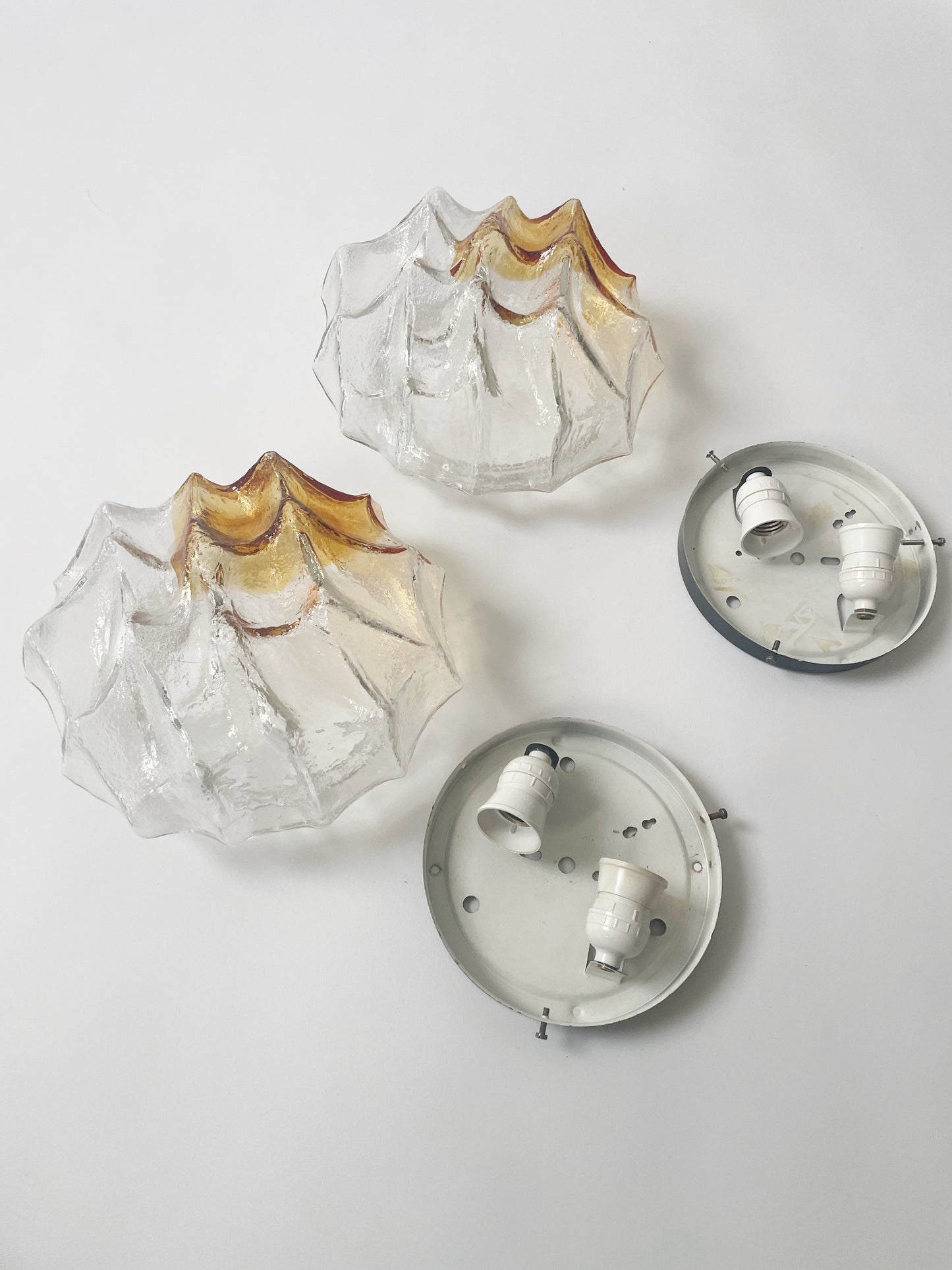 Mazzega Murano Glass Sconces
