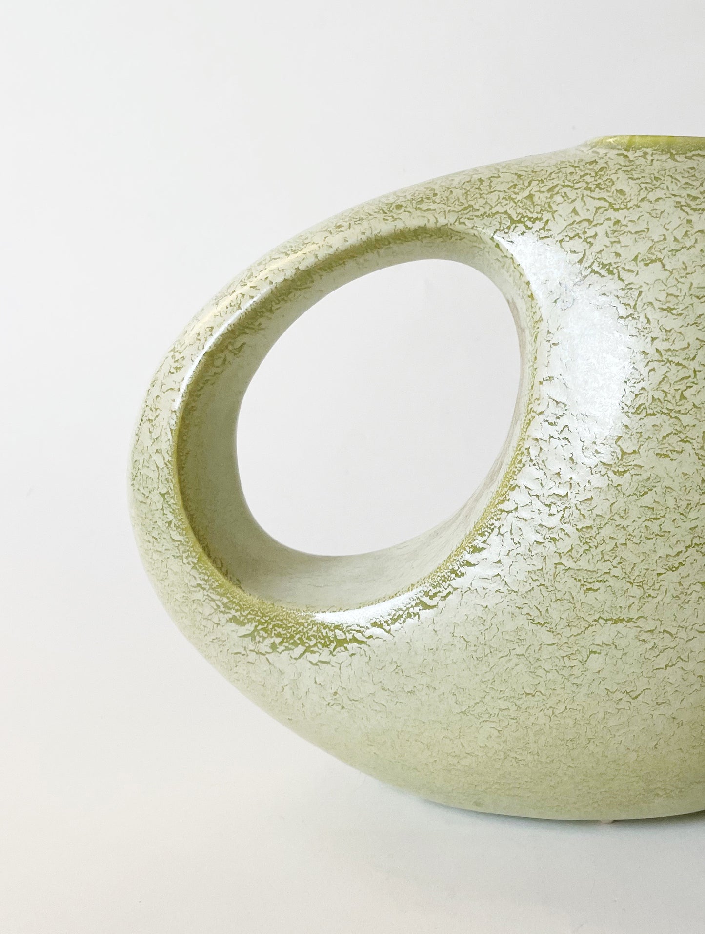 Green Italian Ceramic Bertoncello Vase