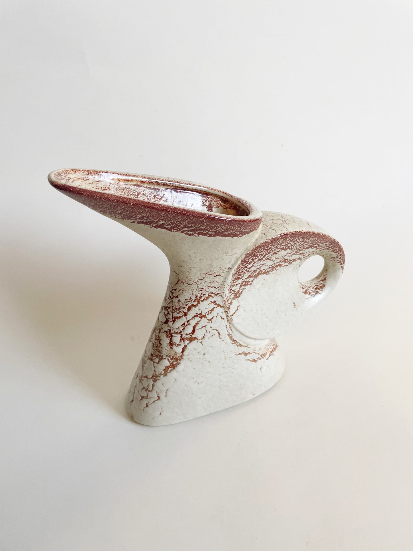 Cream Italian Ceramic Bertoncello Vase