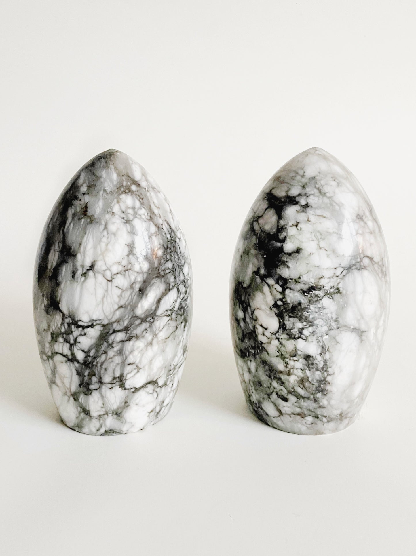 Italian Carrara Marble Bookends