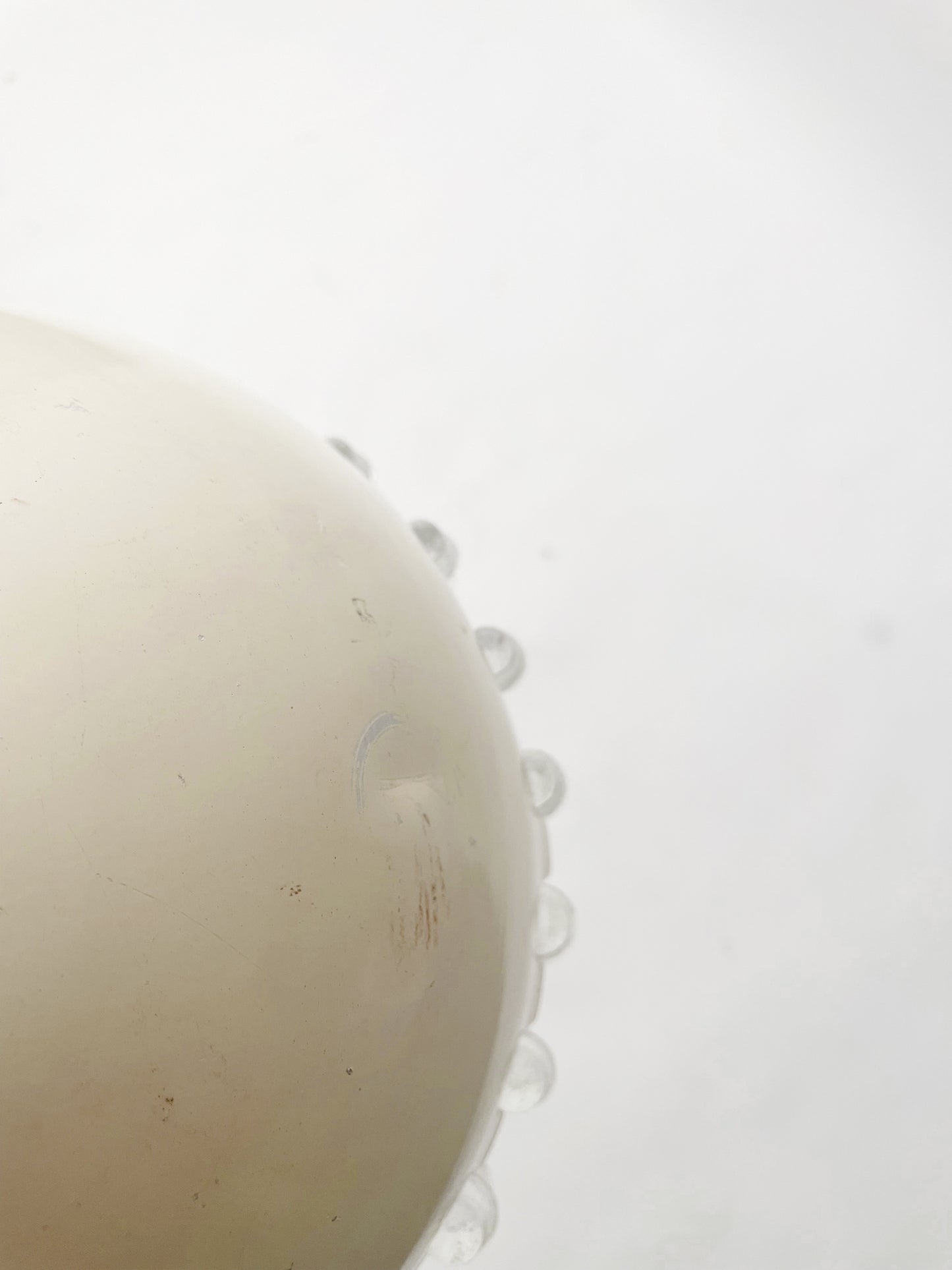 Metal and Glass Space Age Pendant Light