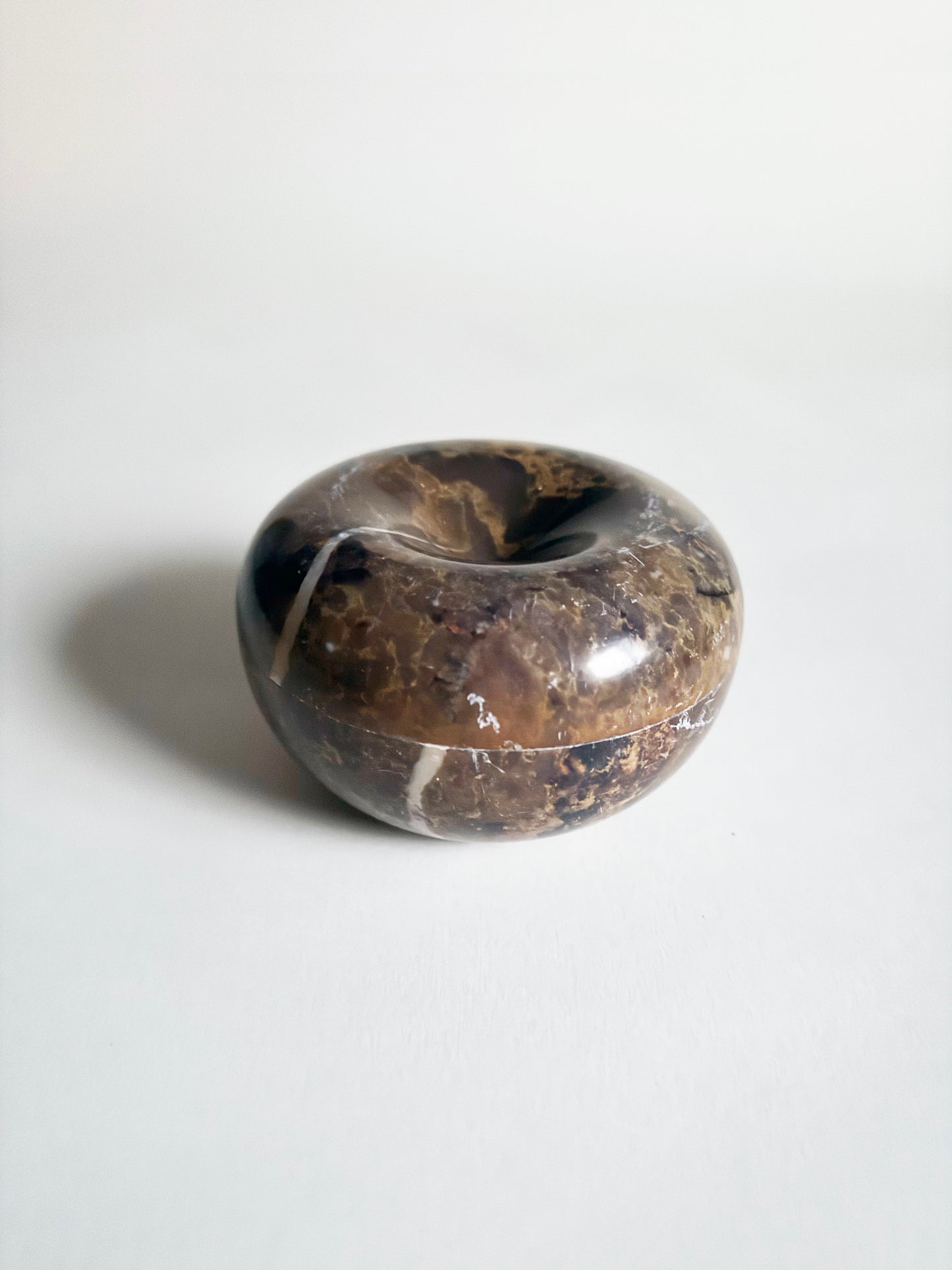 Curved Brown Marble Box