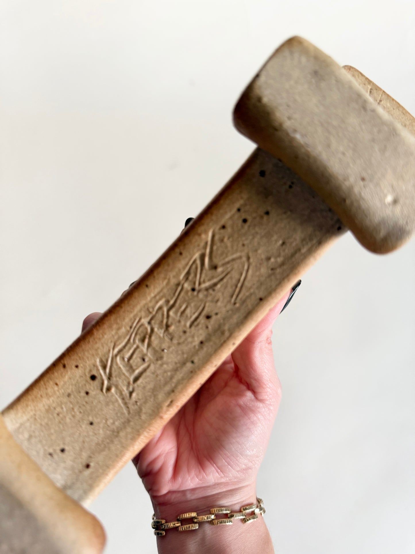 Artist Signed Triangular Vessel