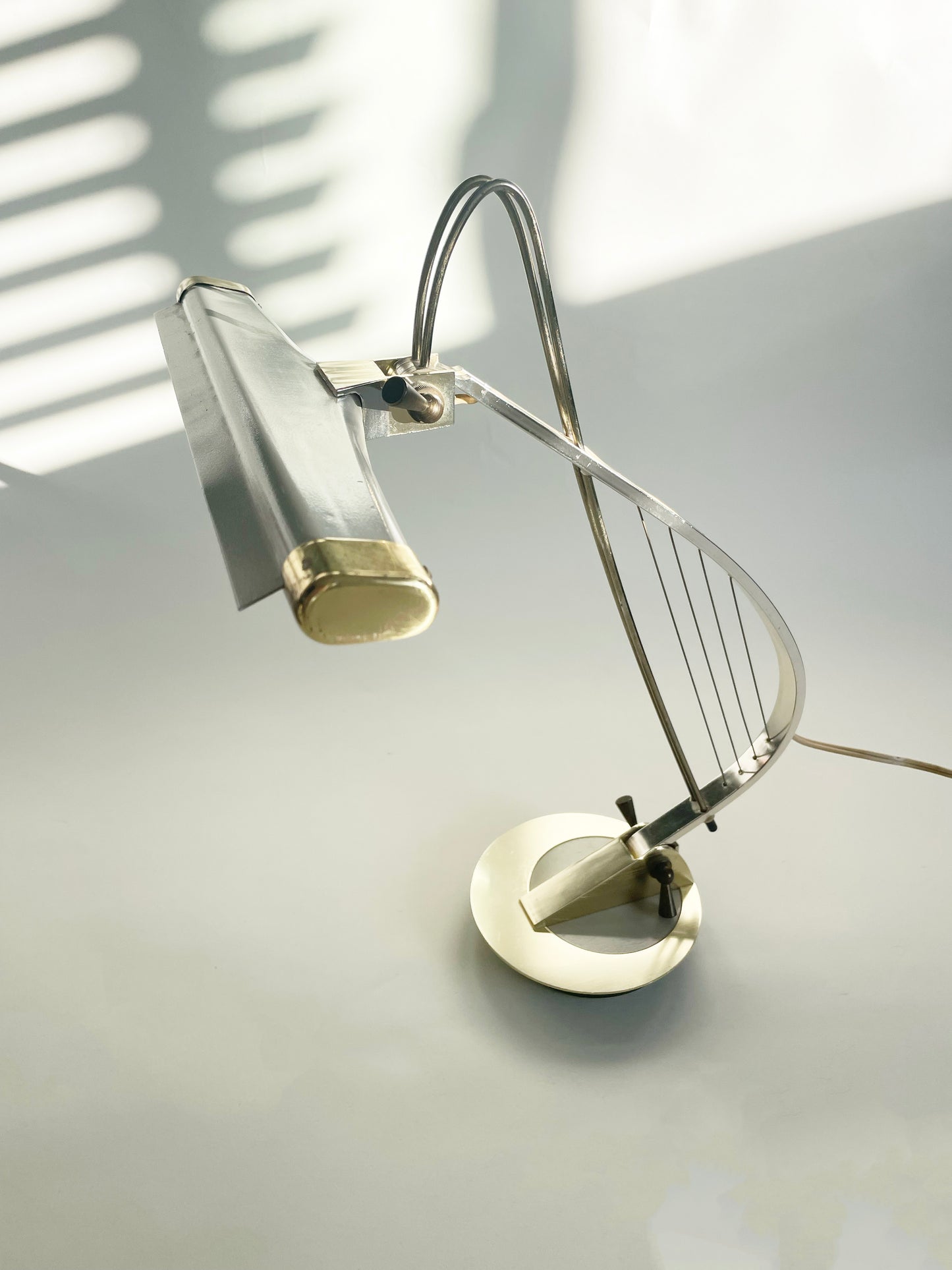 Enameled Brass Desk Lamp