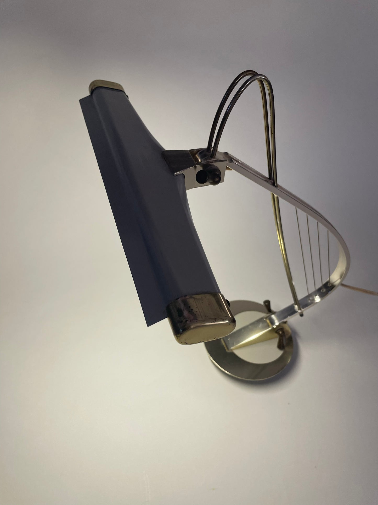 Enameled Brass Desk Lamp