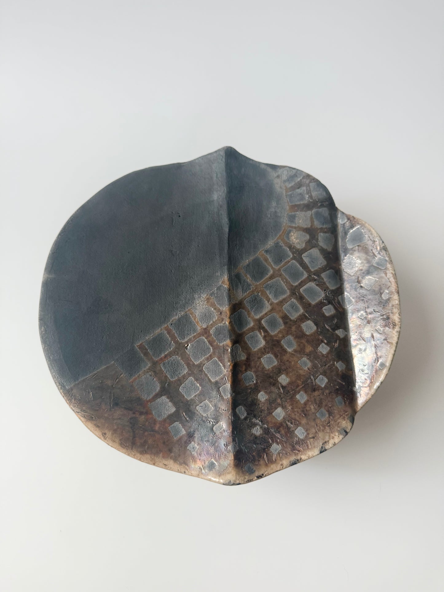 Large Signed Raku Vase