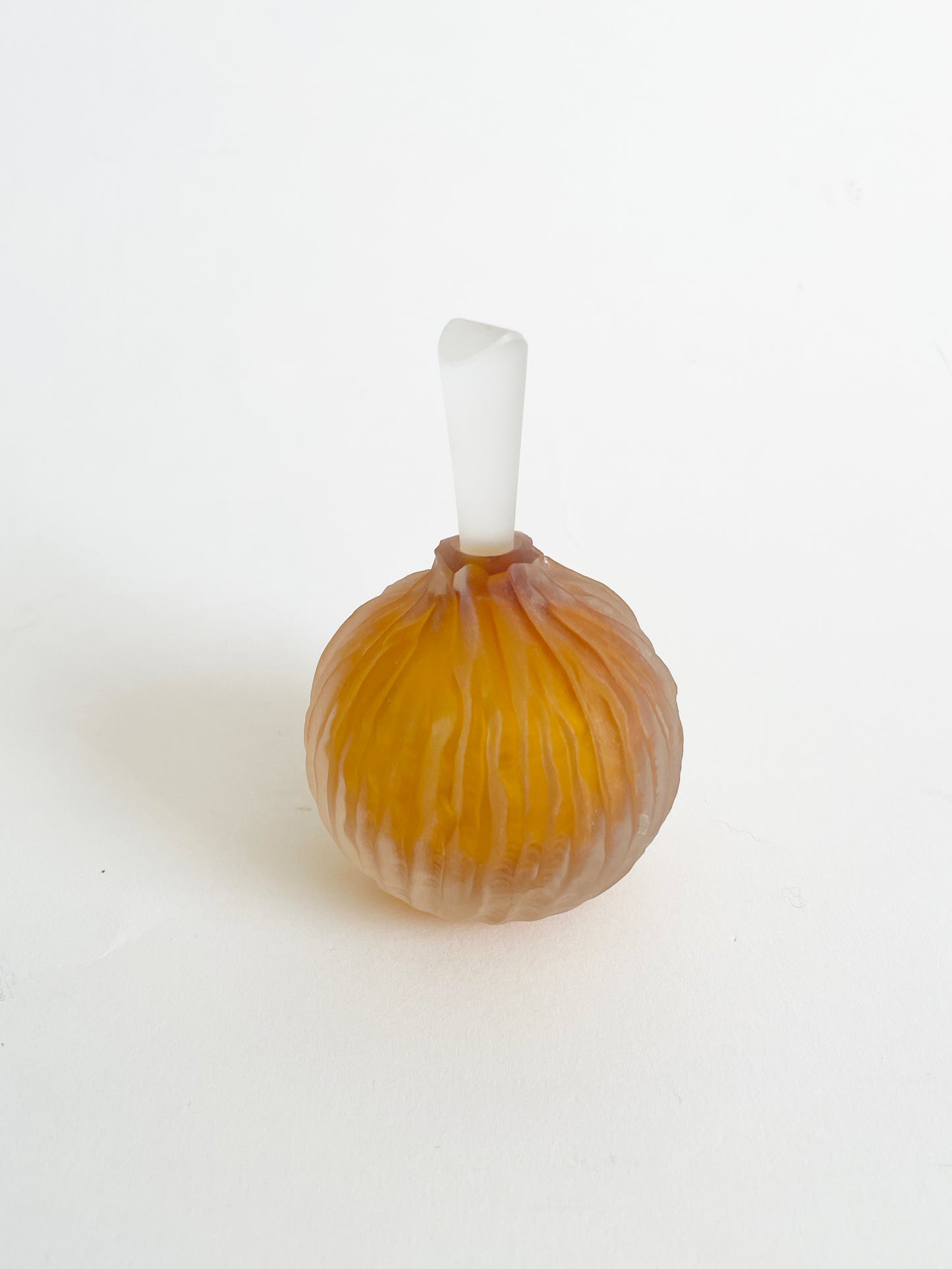 Frosted Amber Perfume Bottle