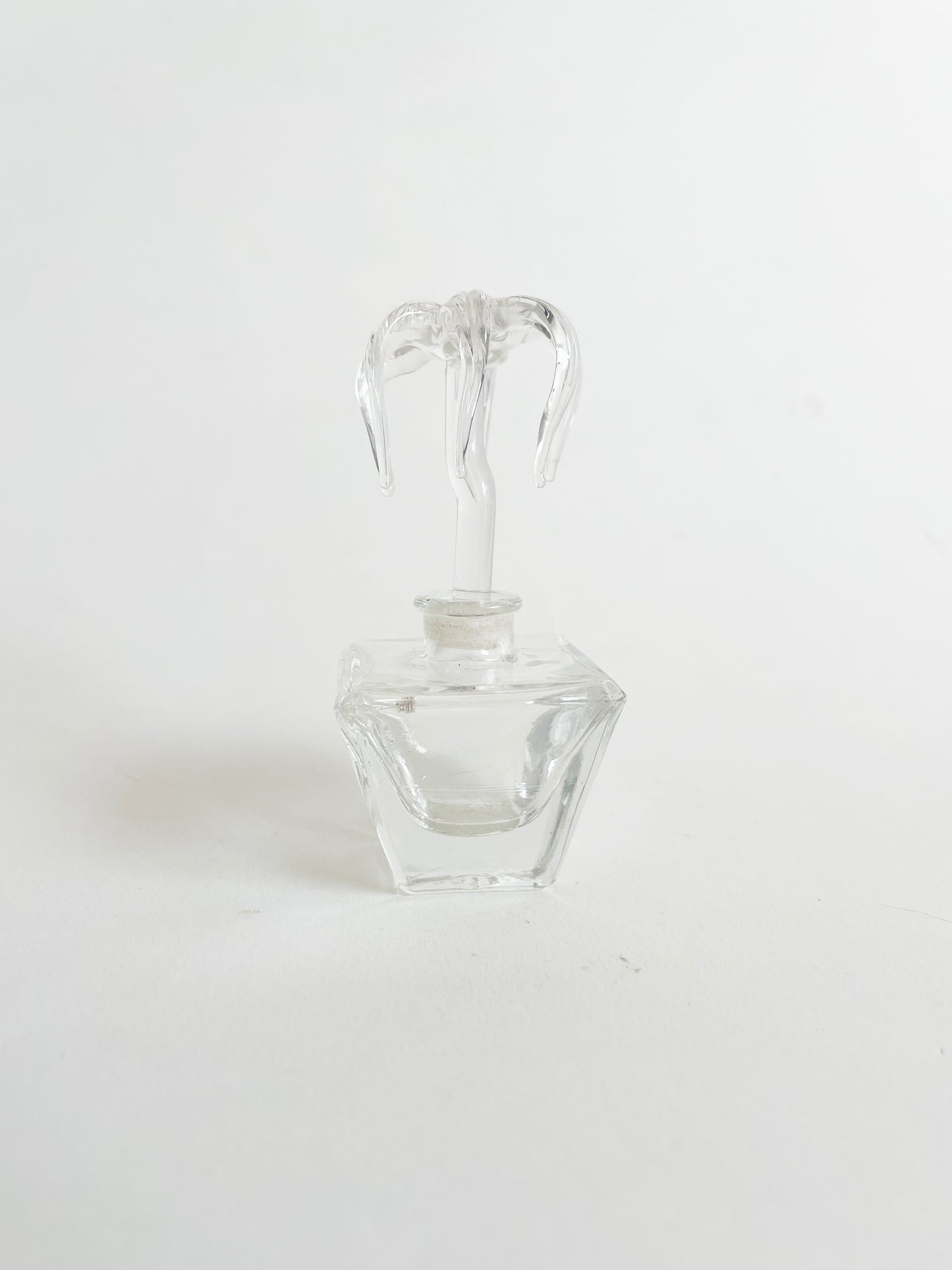 Glass Floral Perfume Bottle