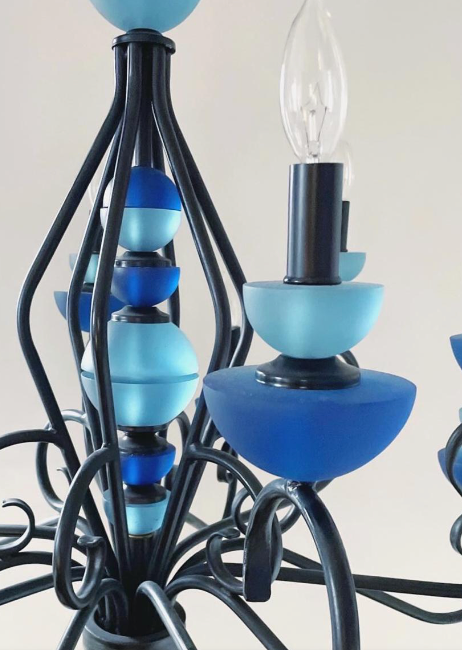 Hivo Van Teal Lucite Chandelier