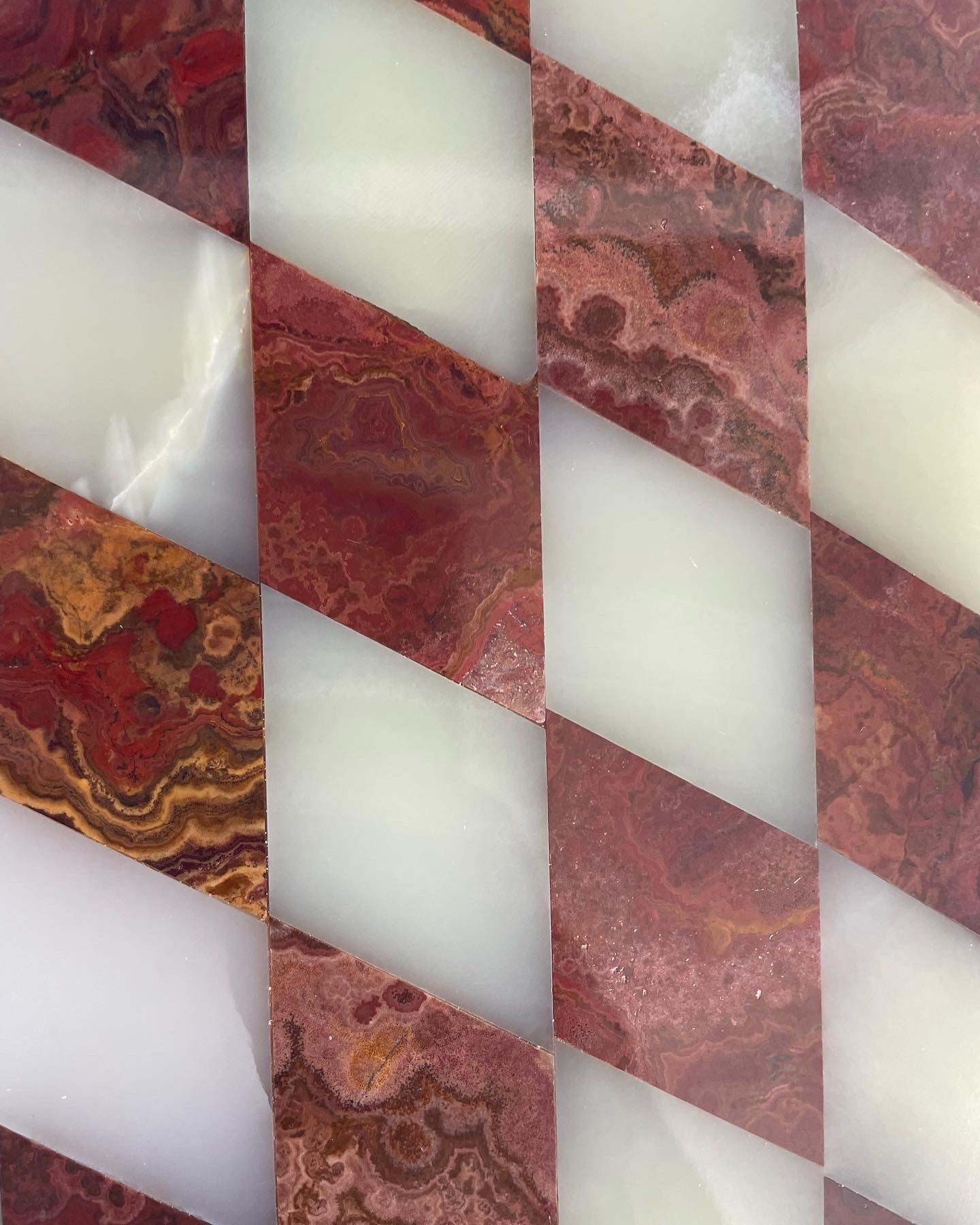 Italian Alabaster and Red Agate Box