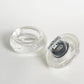 Glass Shell Lighter and Ashtray Set