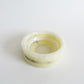 Italian Alabaster Cream and White Ashtray