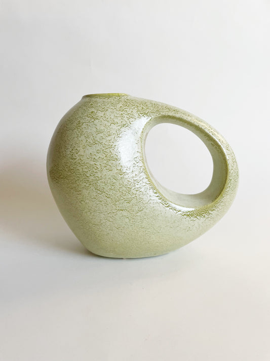 Green Italian Ceramic Bertoncello Vase