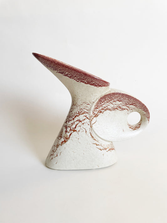 Cream Italian Ceramic Bertoncello Vase