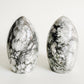 Italian Carrara Marble Bookends