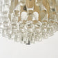 Metal and Glass Space Age Pendant Light