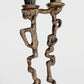 Brass Brutalist Candleholder