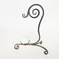 Antique Spiral Wrought Iron Candlholder