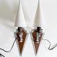 Copper and Aluminum Art Deco Hanging Sconces