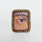 Hand Painted Lover's Eye in Antique Victorian Frame