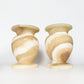 Pair of Carved Onyx Vases