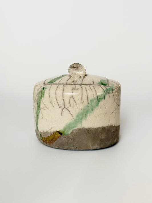 Handmade and Signed Raku Jar