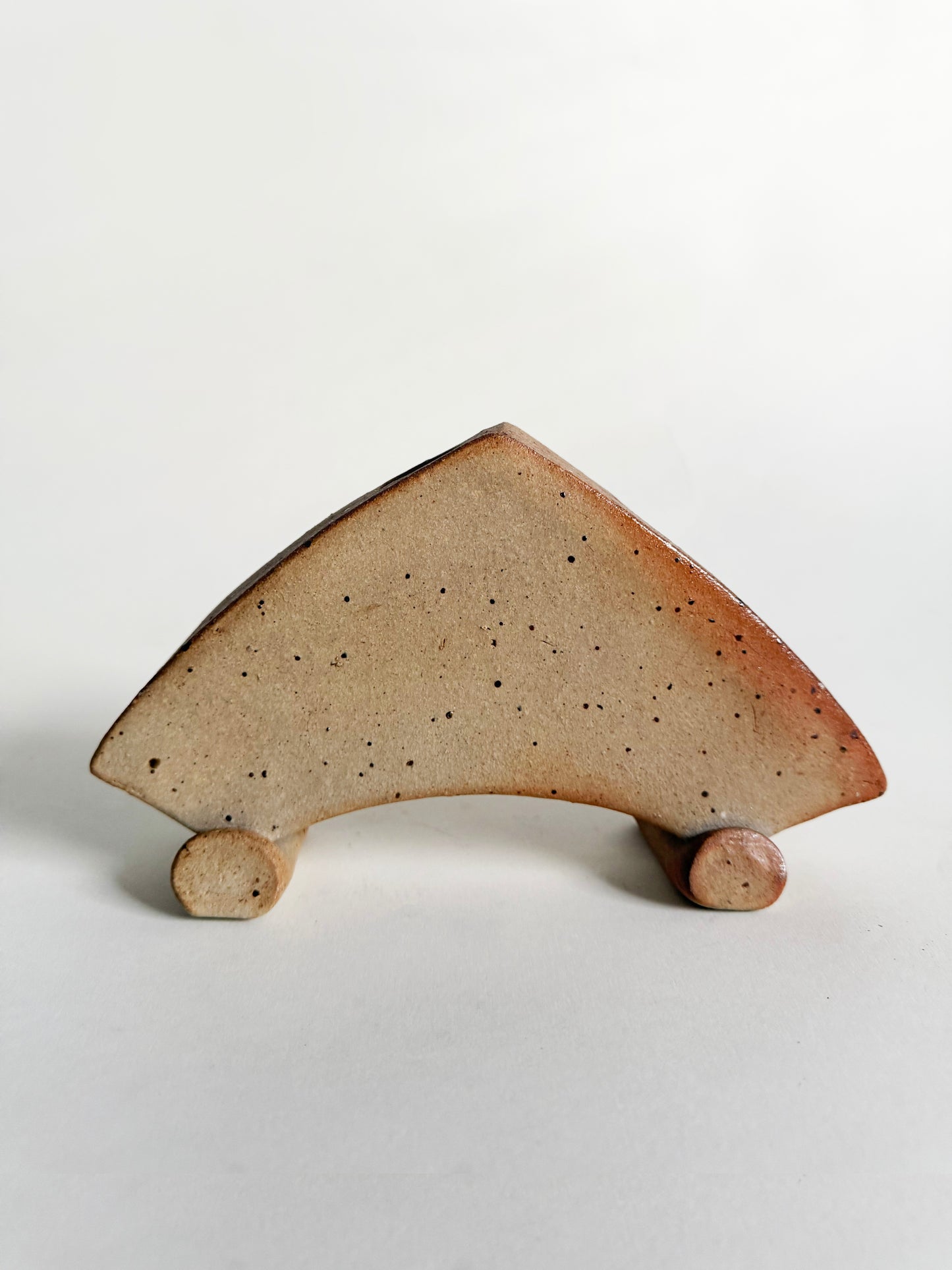 Artist Signed Triangular Vessel