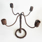 Faux Bois Rope Twisted Cable Candelabra