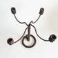 Faux Bois Rope Twisted Cable Candelabra