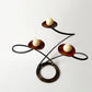 Artist Signed Three Candle Holder