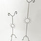 Set of Curled Wrought Iron Sun Floor Candelabras