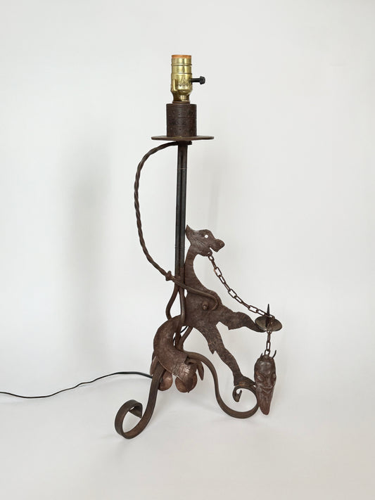 Antique Hand Forged Lamp