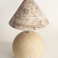 Large Shell Inspired Lamp with Hand Marbled Shade - for Mack