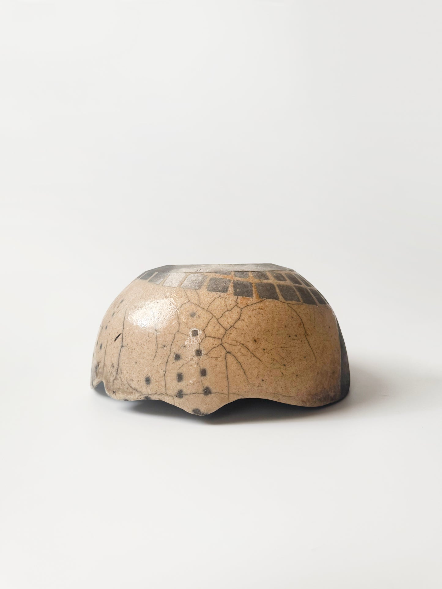 Large Signed Raku Vase