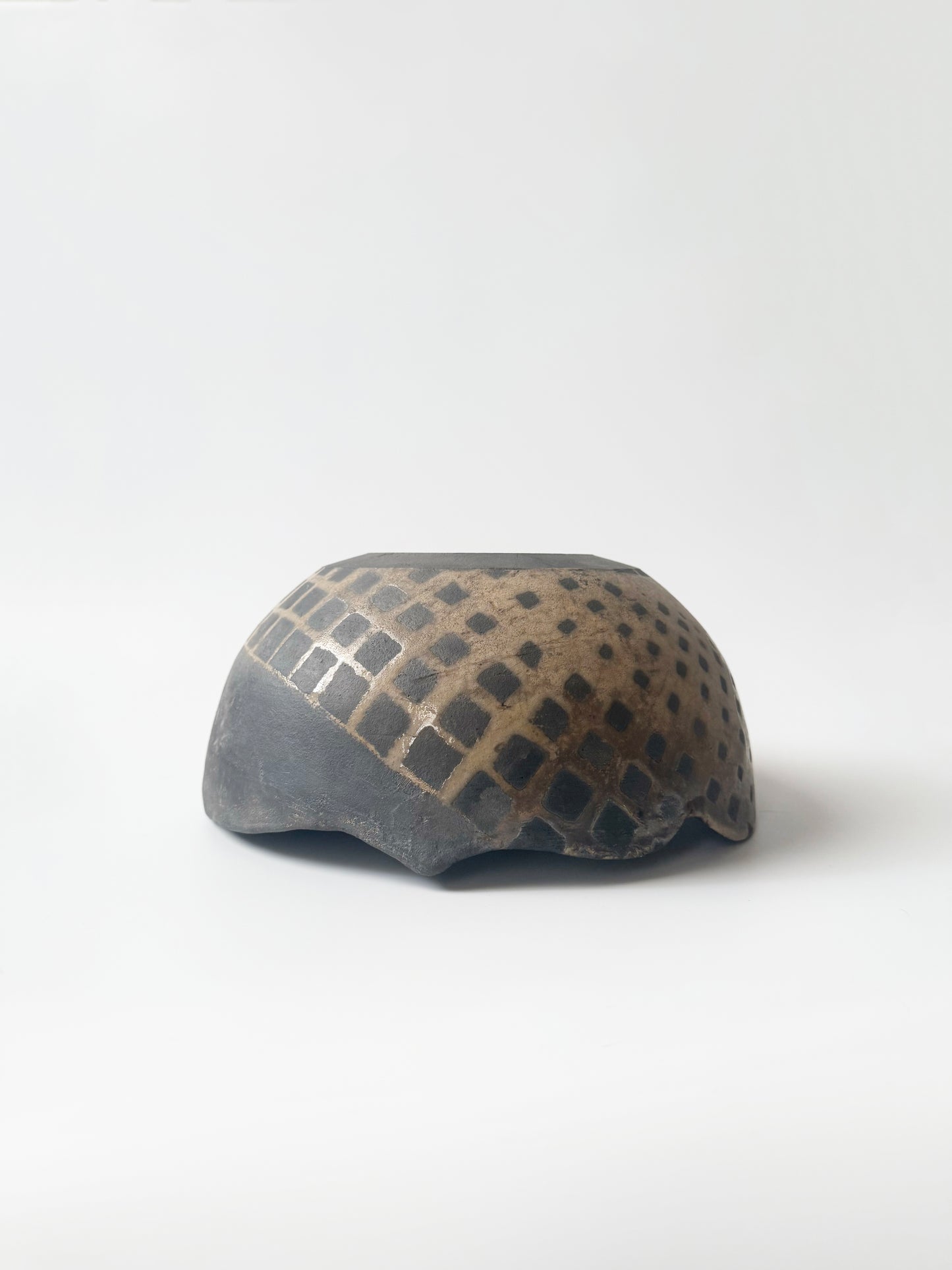 Large Signed Raku Vase