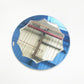 Round Italian Blue Art Deco Mirror