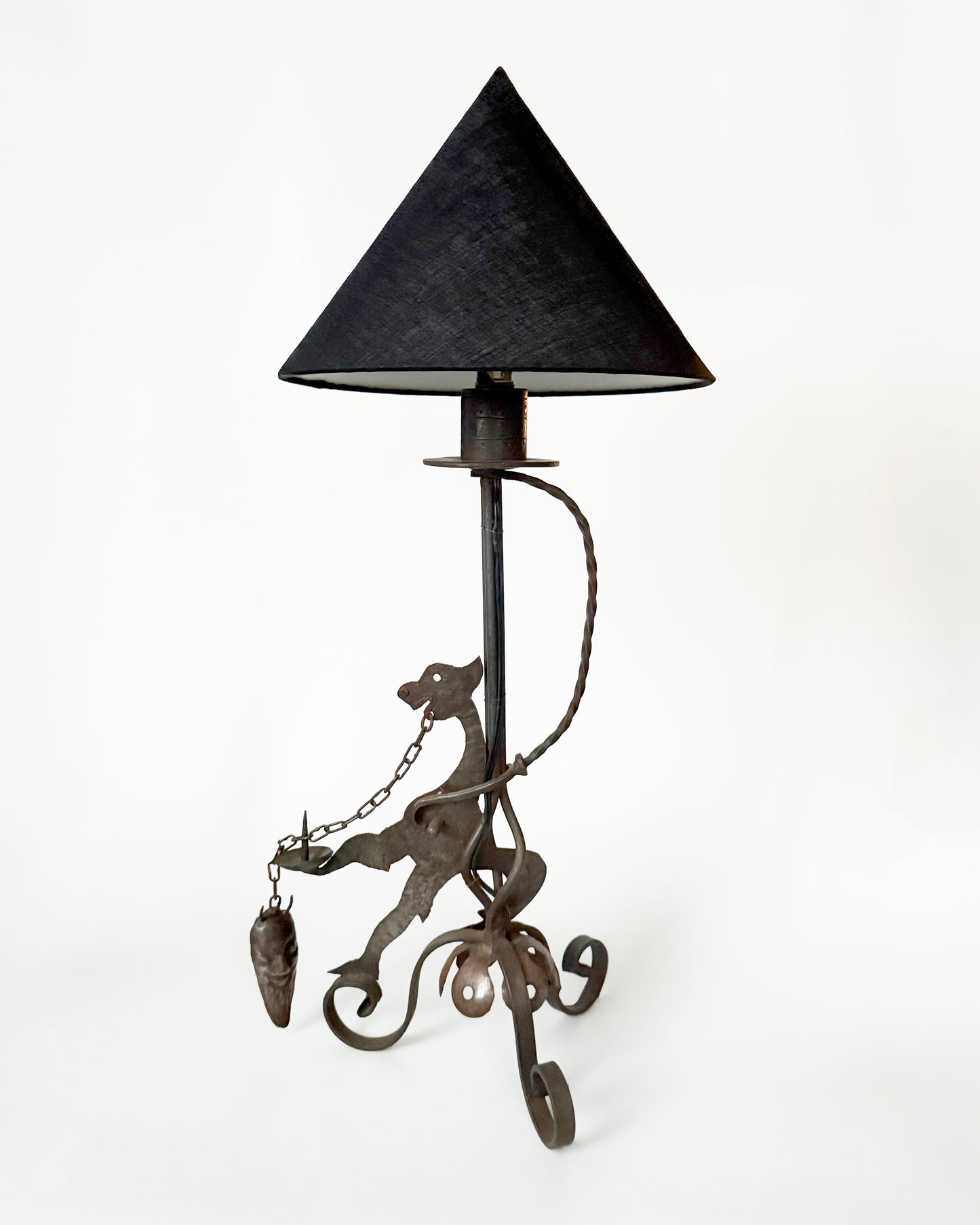 Antique Hand Forged Lamp