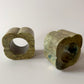 Green Clover Italian Alabaster Bookends