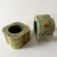 Green Clover Italian Alabaster Bookends