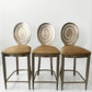 Set of Three Spiral Backed Bar Stools