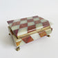 Italian Alabaster and Red Agate Box